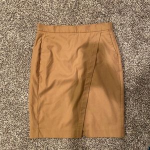Banana republic tan pencil skirt